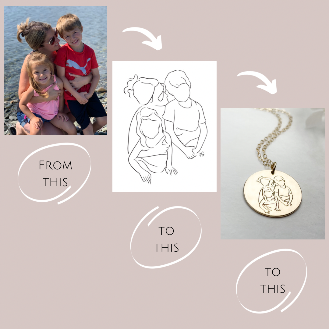 Child 2025 silhouette necklace