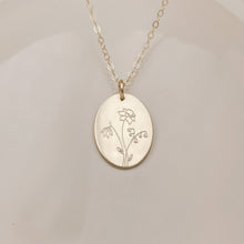 Load image into Gallery viewer, Birth Flower Family Bouquet Necklace
