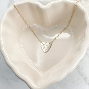 Large Heart Pendant Necklace