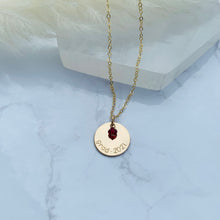 Load image into Gallery viewer, Graduation Disc+Crystal Necklace