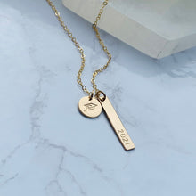 Load image into Gallery viewer, Graduation Hanging Bar Necklace