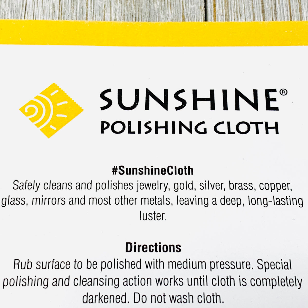 BLUE SUNSHINE POLISHING CLOTH (for gold-filled & precious metals