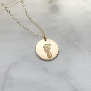 Footprint Custom Necklace