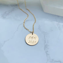 Load image into Gallery viewer, Graduation Disc Necklace