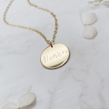 Load image into Gallery viewer, Handwriting Disc Necklace